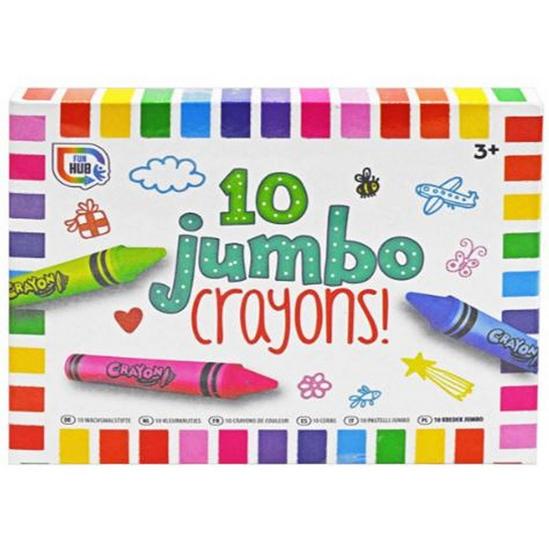 Grafix Fun Hub 10 Jumbo Crayons 1