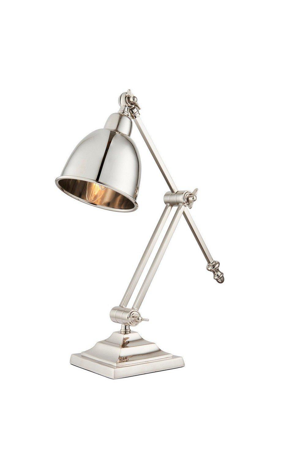Raskin Table Lamp Polished Nickel Plate E14
