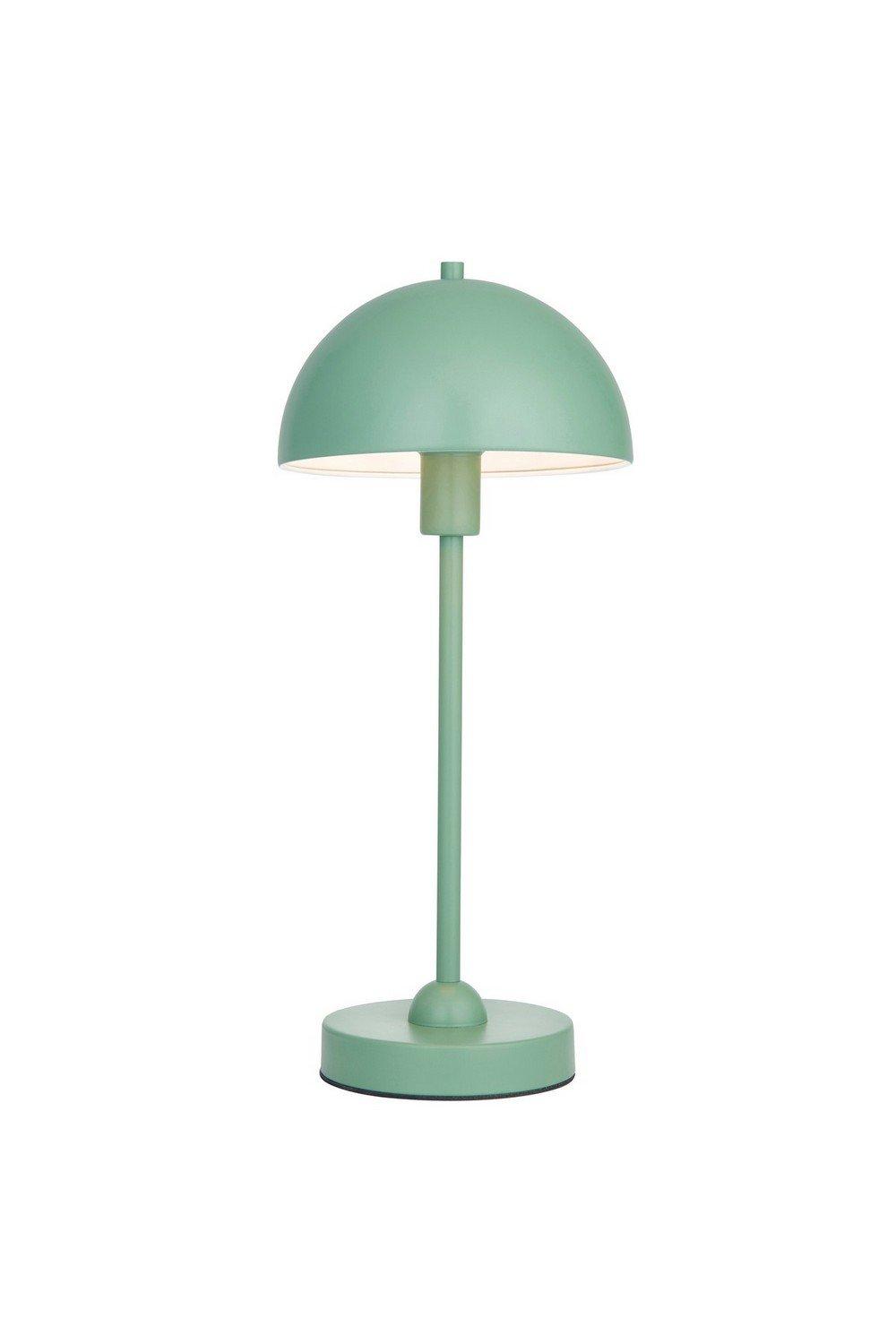 Saroma Complete Table Lamp Matt Myrtle Green Paint