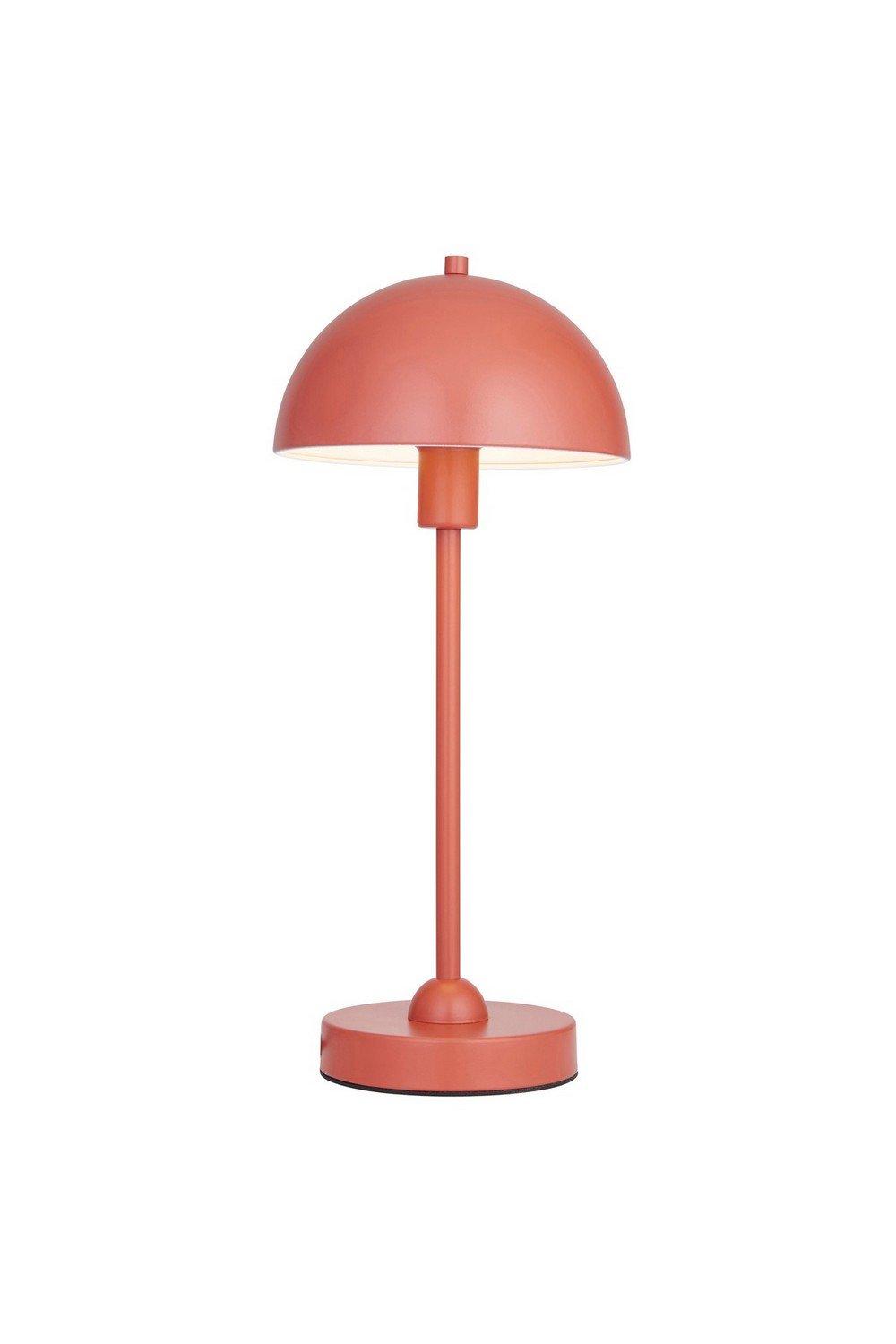 Saroma Complete Table Lamp Matt Terracotta Paint