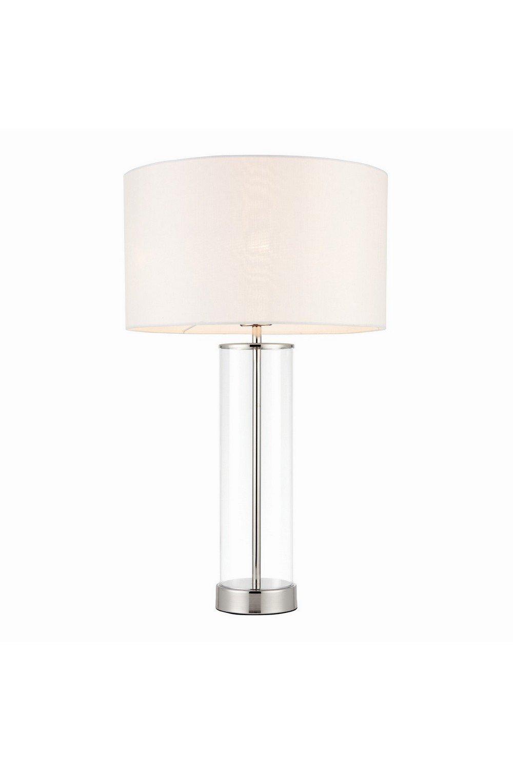 Lessina Table Lamp White Polished Nickel E27