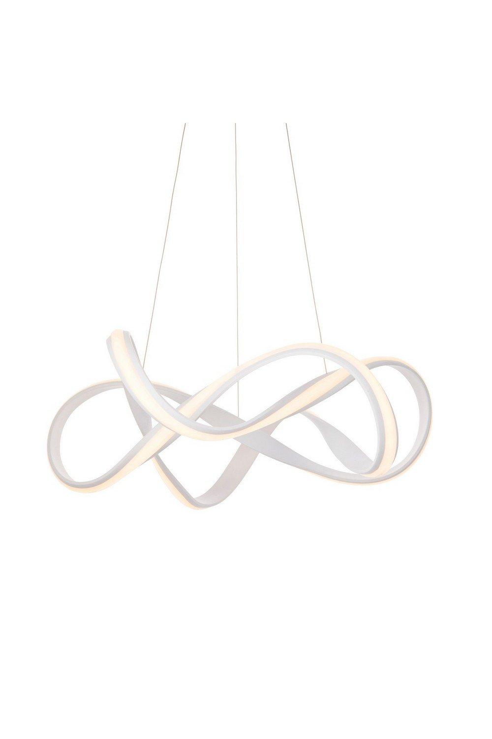Synergy LED Ceiling Pendant Textured White & White Silicone