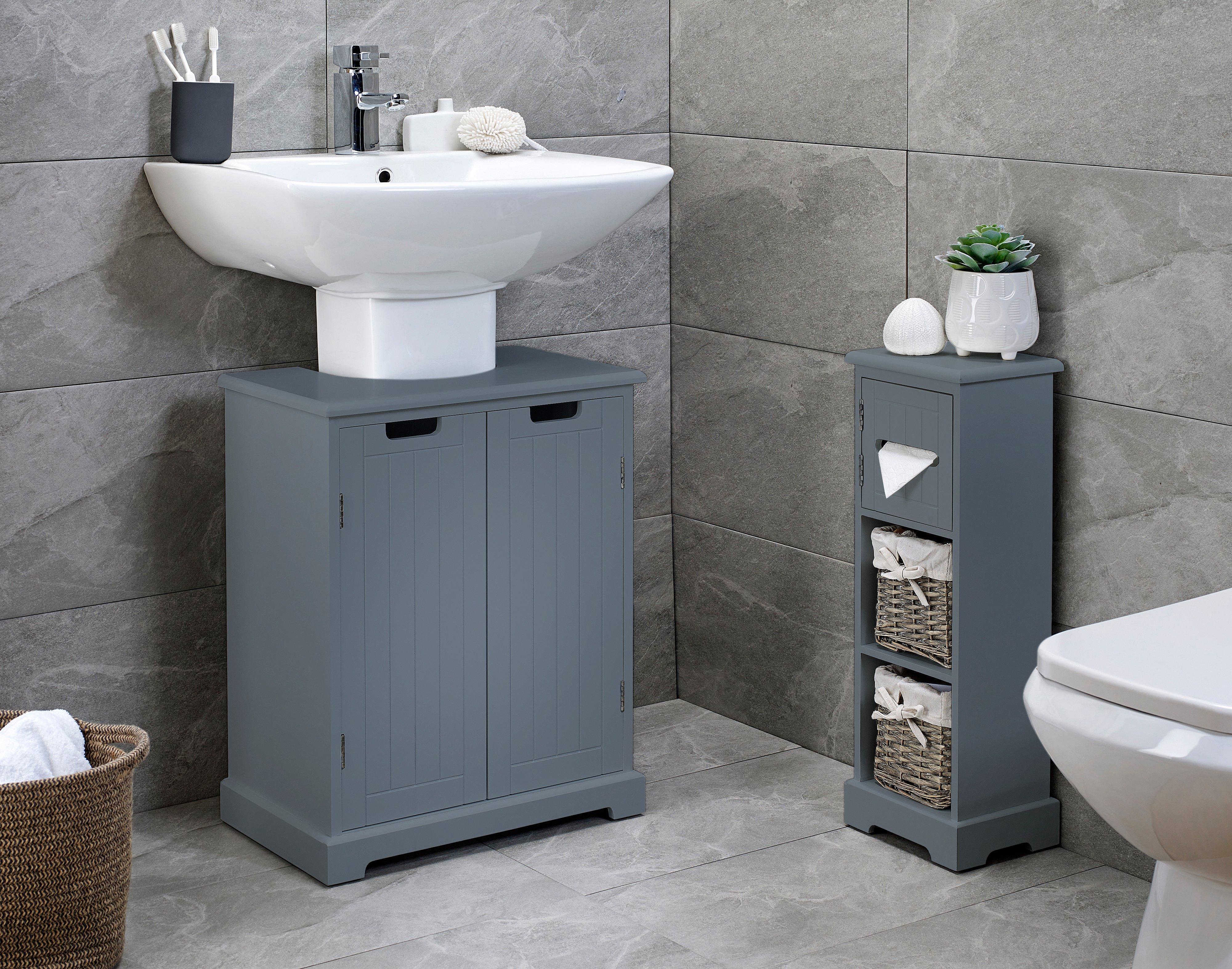 Dolly 48cm Free-Standing Single Bathroom Vanity Base Only gray