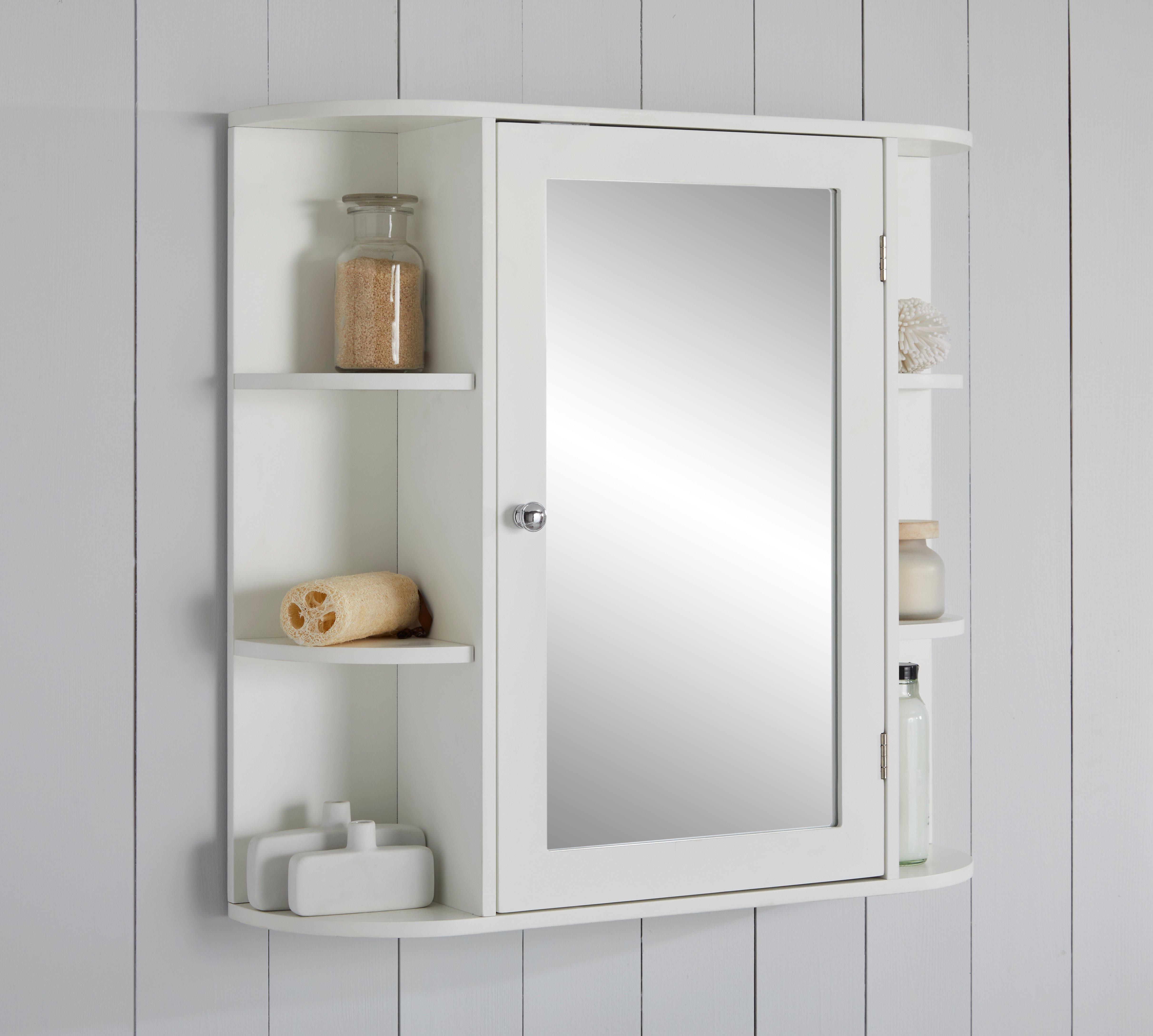 Bathroom Mirrored Storage Cabinet