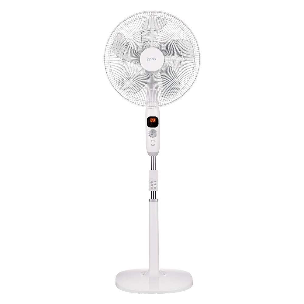 Digital Pedestal Fan, 16 Inch, Ultra Quiet, 12 speeds LED Display