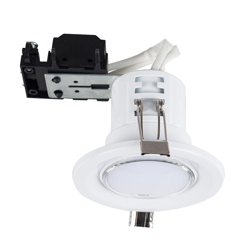 Fire Rated Downlight Pack of 10 White Ceiling Downlights