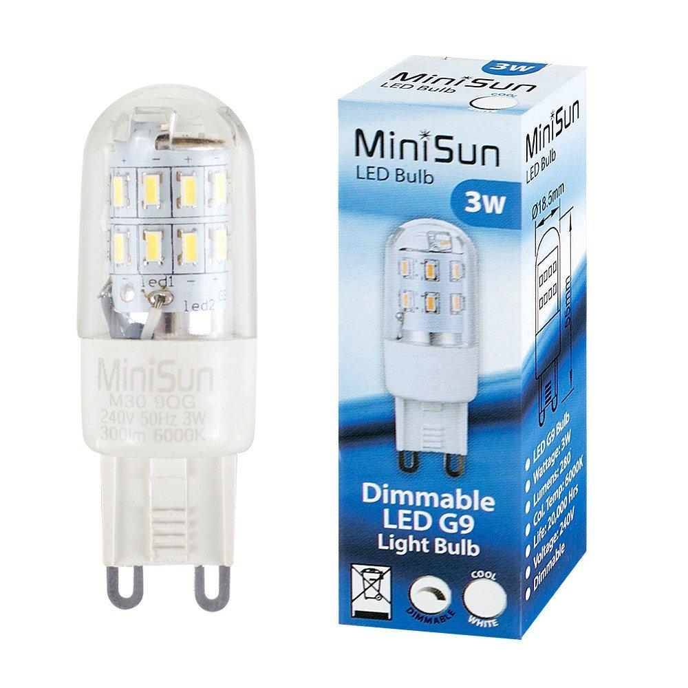3W G9 Dimmable LED Light Bulb white