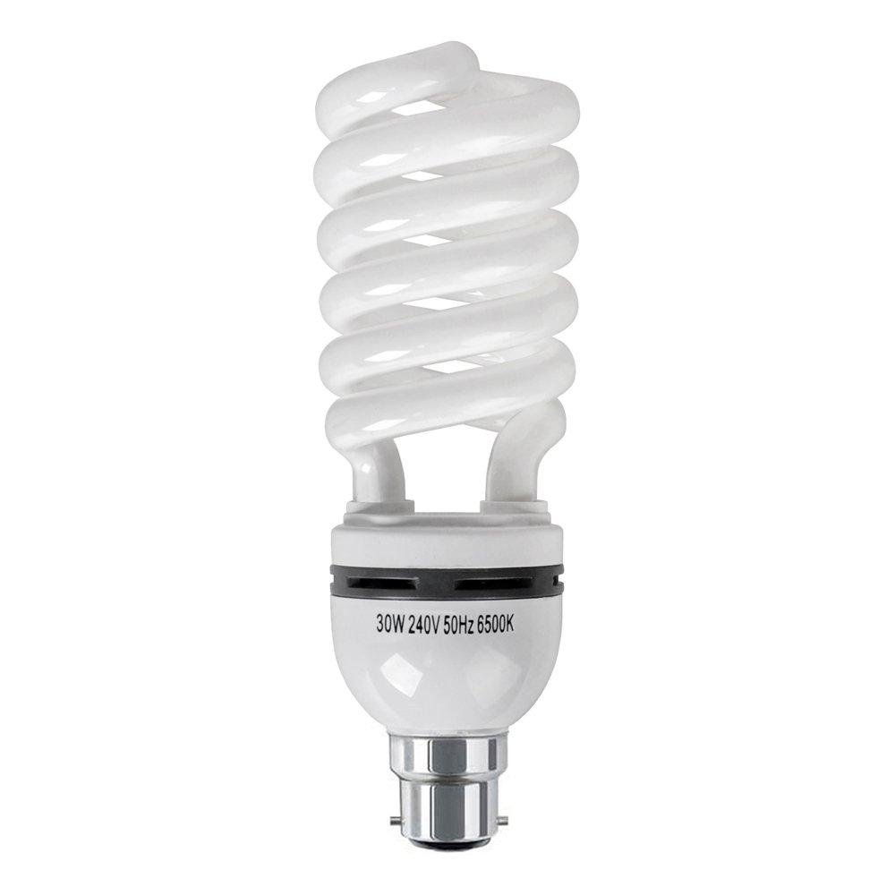 MiniSun 30W BC/B22 CFL Spiral Bulb In Cool White