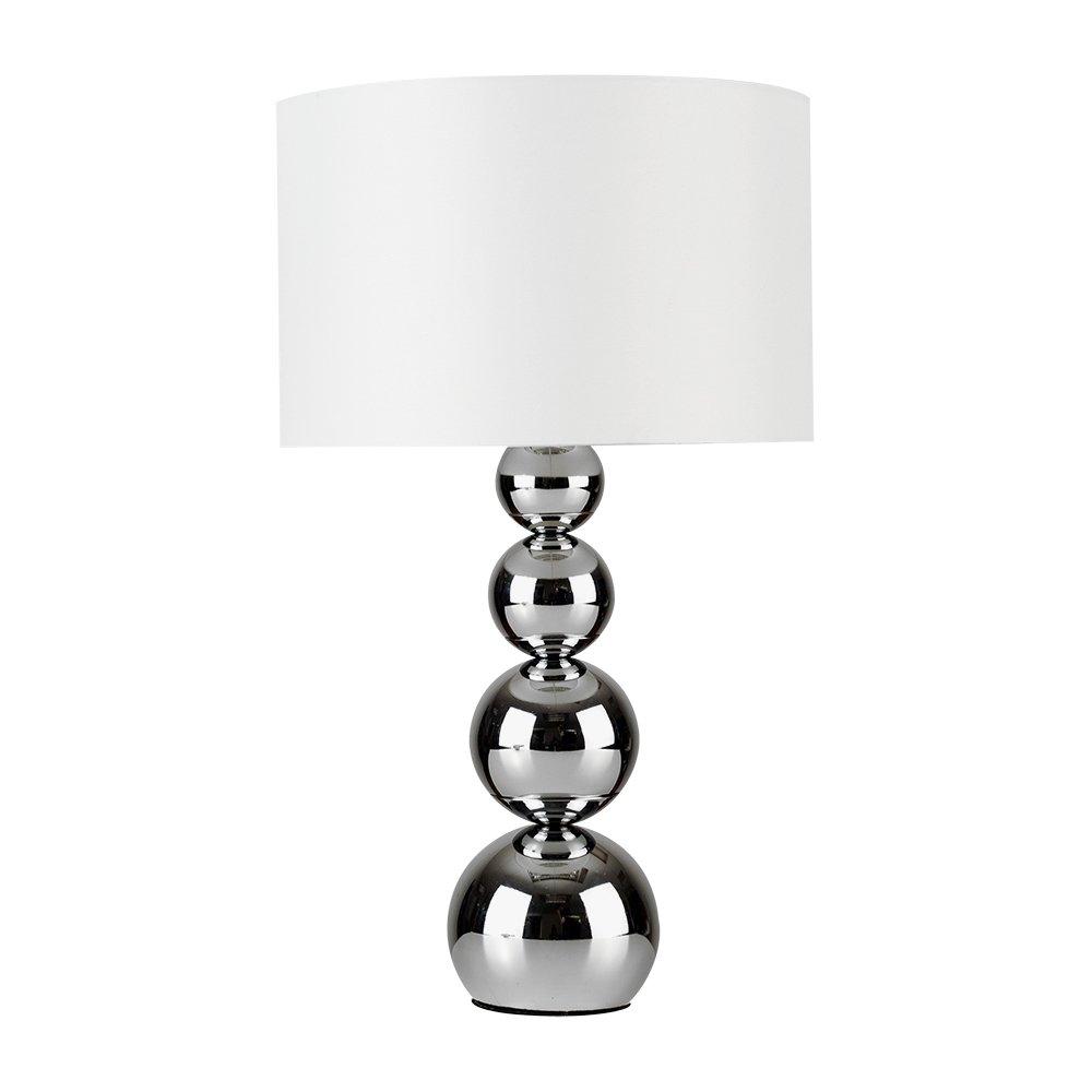 Chagnon 43cm Silver Table Lamp white