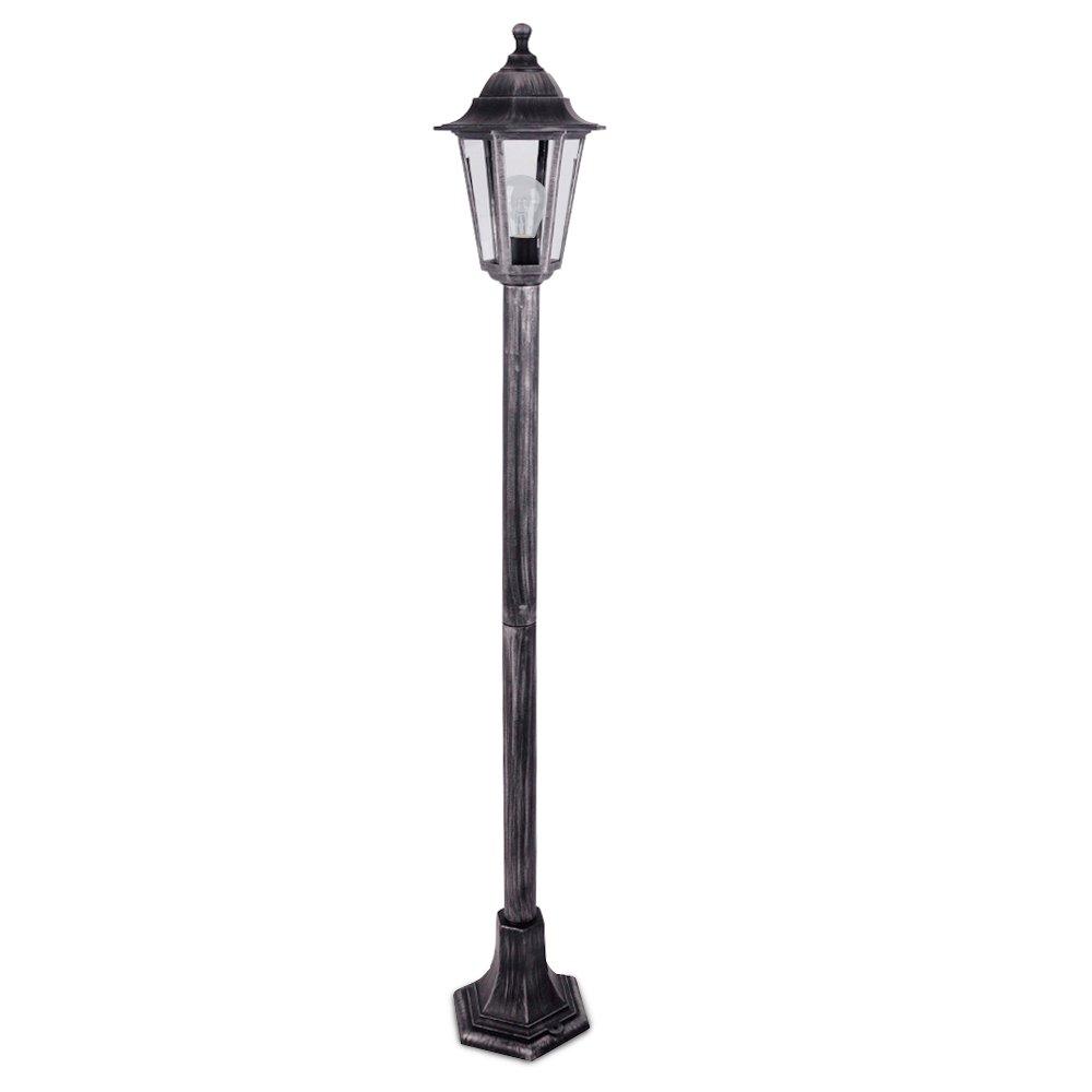 Mayfair IP44 1.2m Lamp Post in Brushed Silver