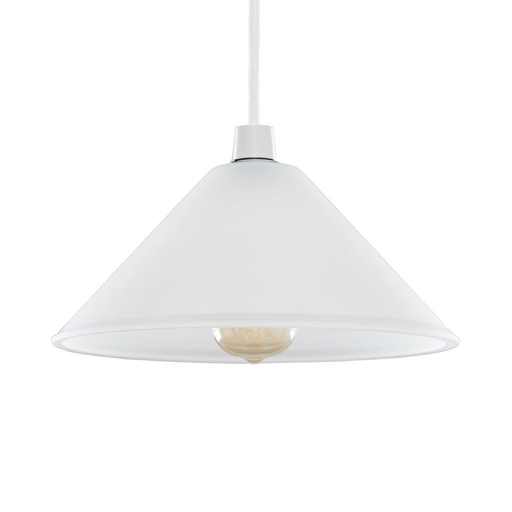 Tapered Glass Dome Pendant Shade in a Frosted Effect