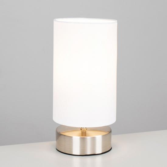 ValueLights Francis Silver Table LampTouch On/Off Dimmable 4
