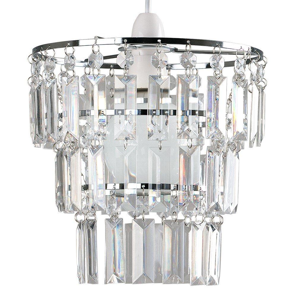 Kelsks Pendant Shade in Chrome and Clear