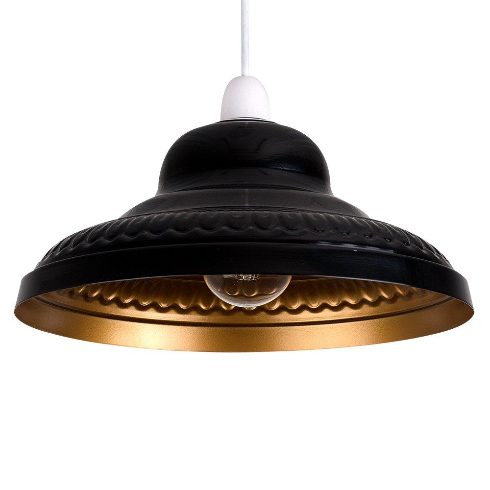 Delta Black and Gold Pendant Shade