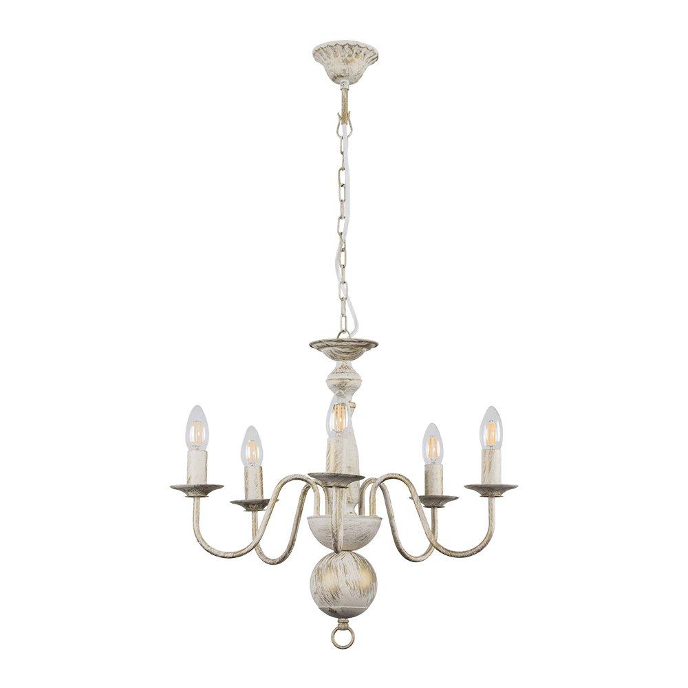 Gothica 5 Way White Ceiling Light Chandelier
