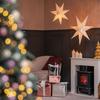 ValueLights Christmas 45cm White Velvet Star Plug In Lit Tree Topper Or Wall Light thumbnail 3