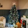 ValueLights Christmas 45cm White Velvet Star Plug In Lit Tree Topper Or Wall Light thumbnail 5