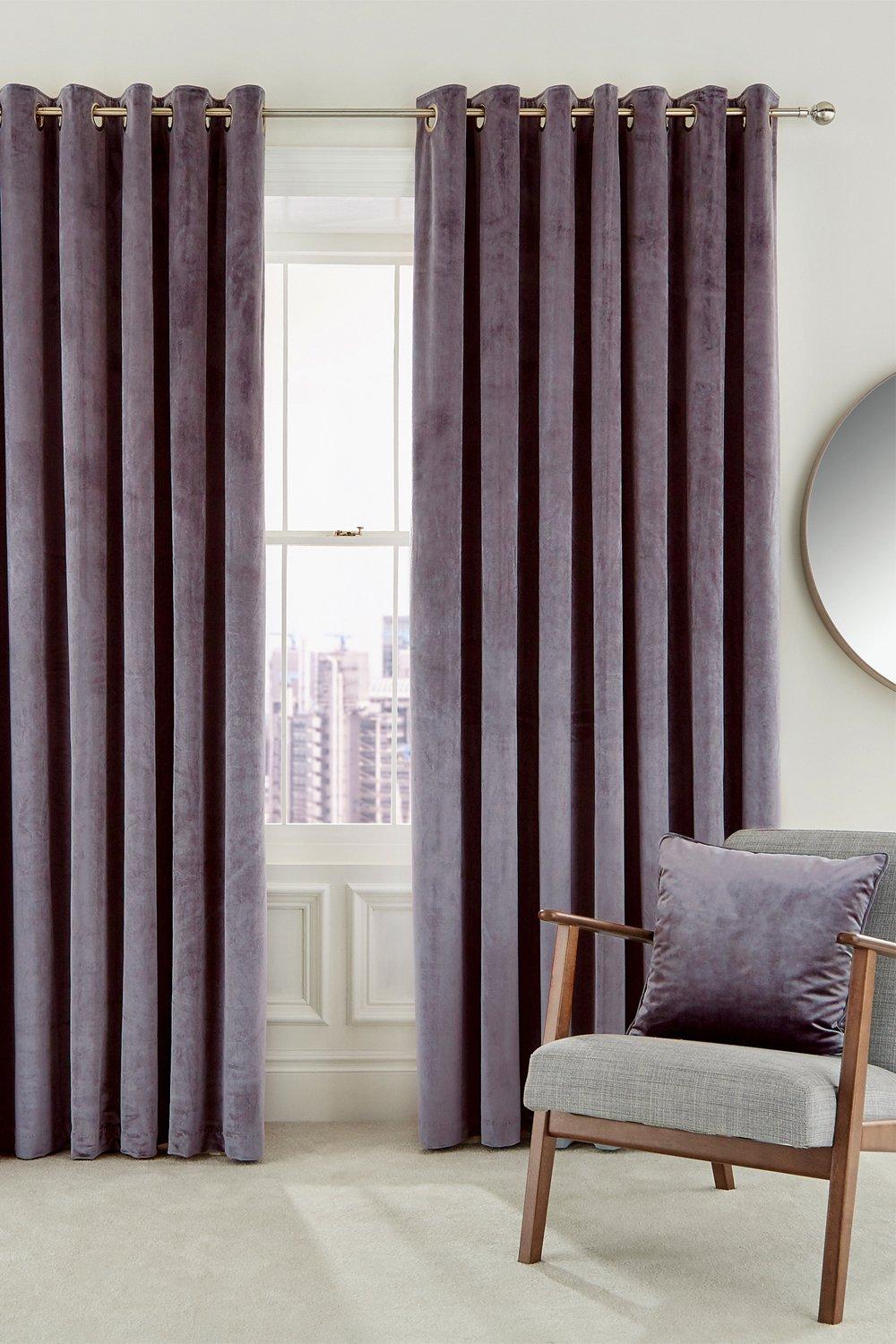 'Escala' Woven Lined Curtains