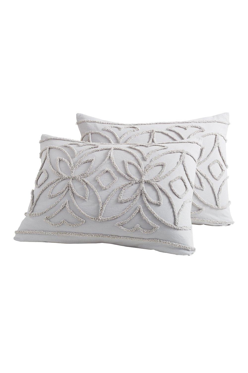'Chenille Border Cotton' Standard Pillowcase