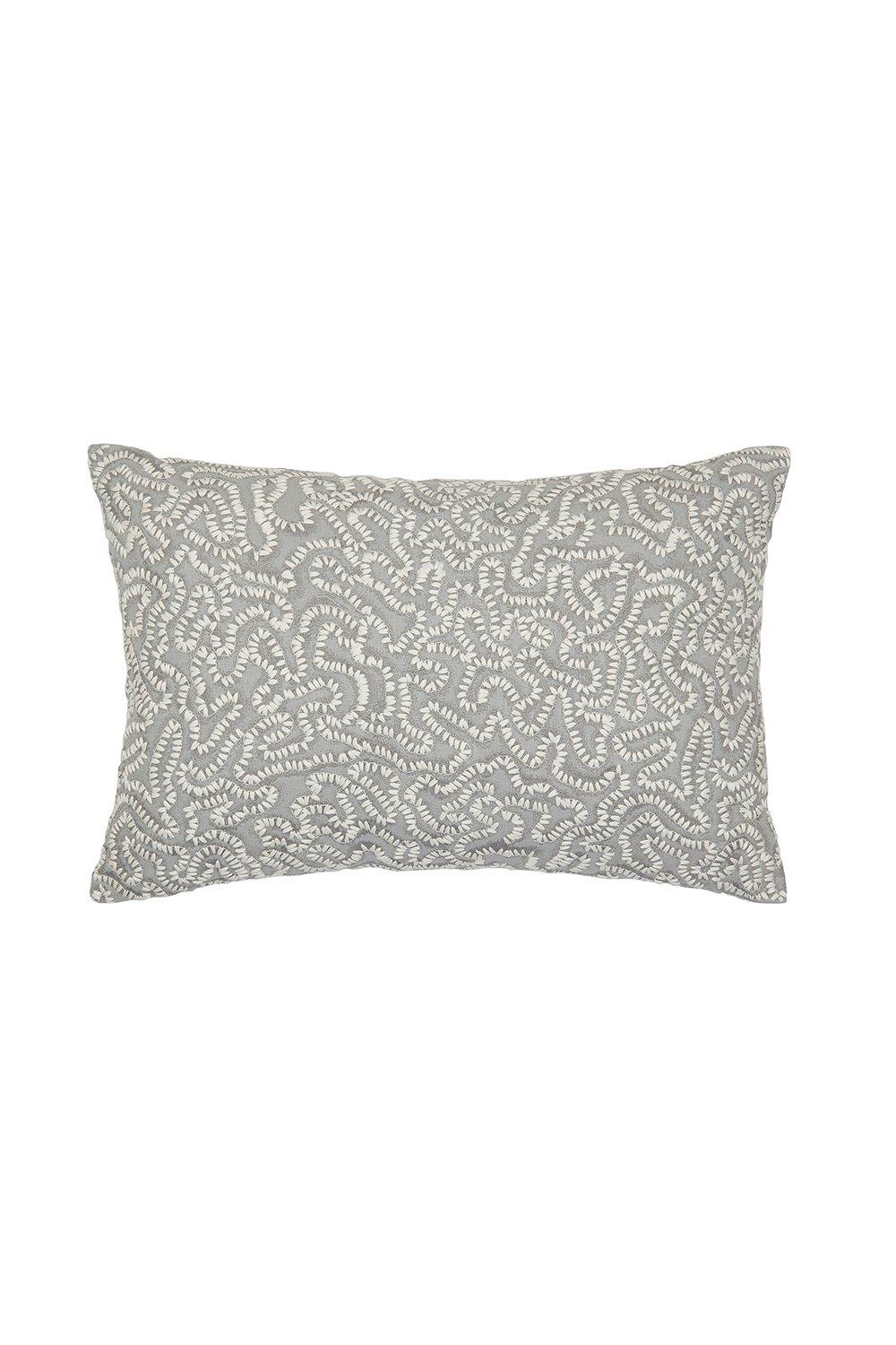 Maze' Embroidered Cushion