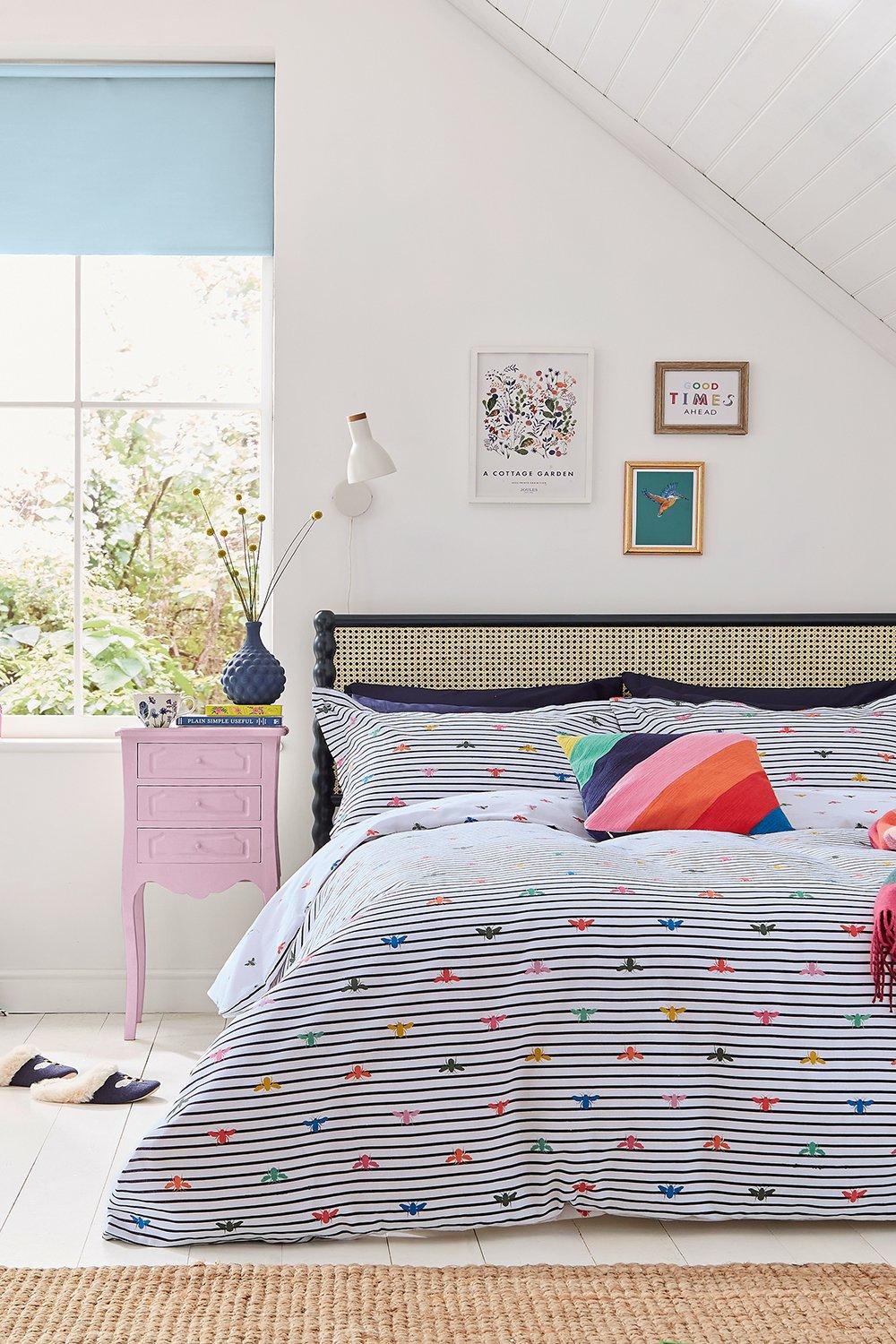 Photos - Bed Linen Joules 'Rainbow Bee' Brushed Cotton Duvet Cover Set 