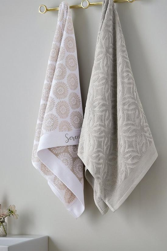 Katie Piper 'Serenity Sculpted' Cotton Towels 4