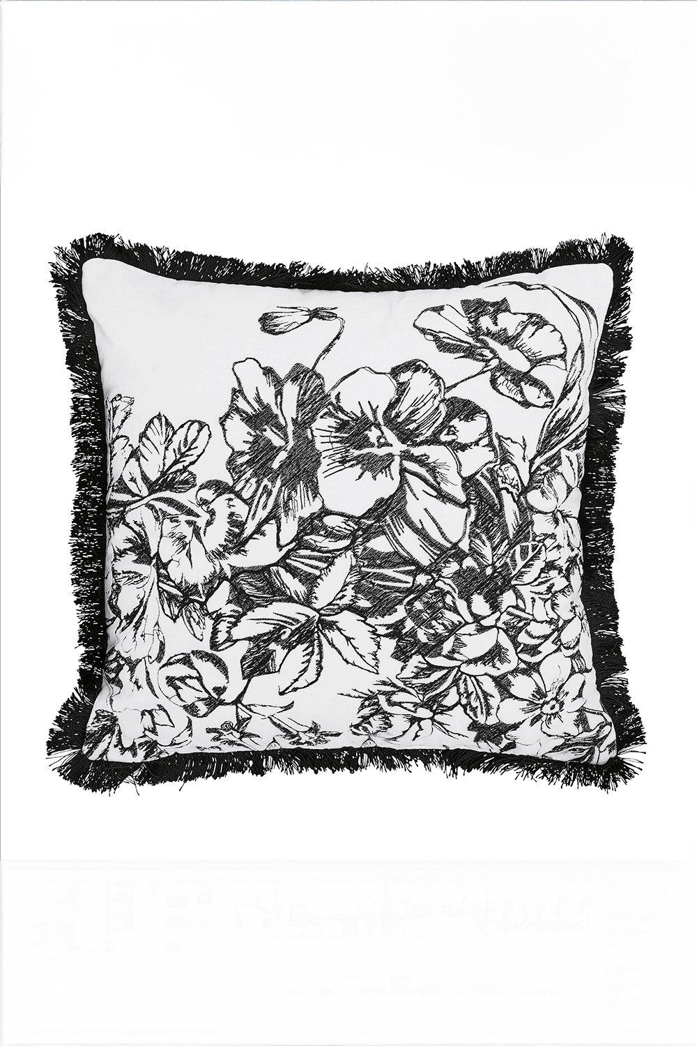 'Elegance Floral' Cotton Cushion