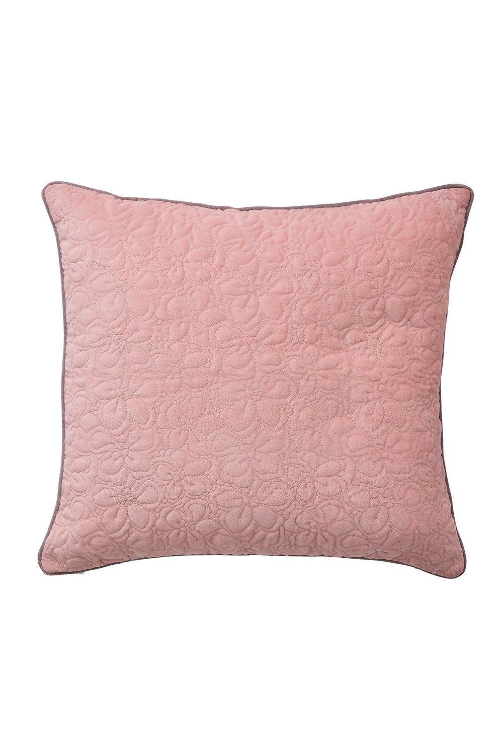 'Photo Magnolia' Cotton Velvet Cushion