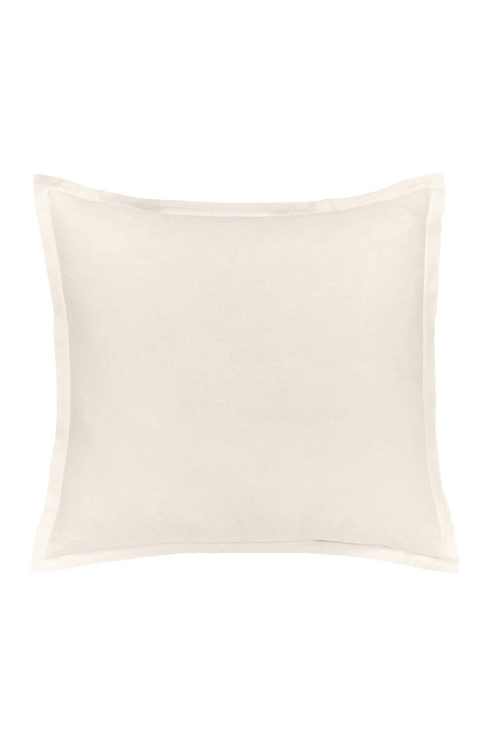 William Morris Pure Linen Cotton Sham Pillowcase, White