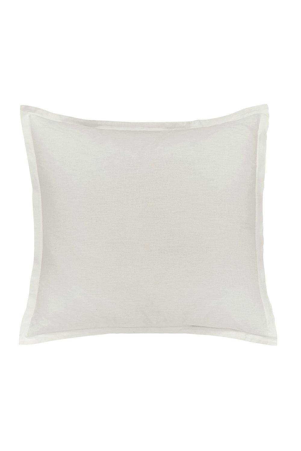 William Morris Pure Linen Cotton Sham Pillowcase, Silver