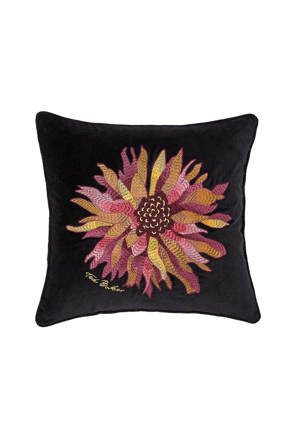 'Chrysanthemum' Cotton Velvet Cushion