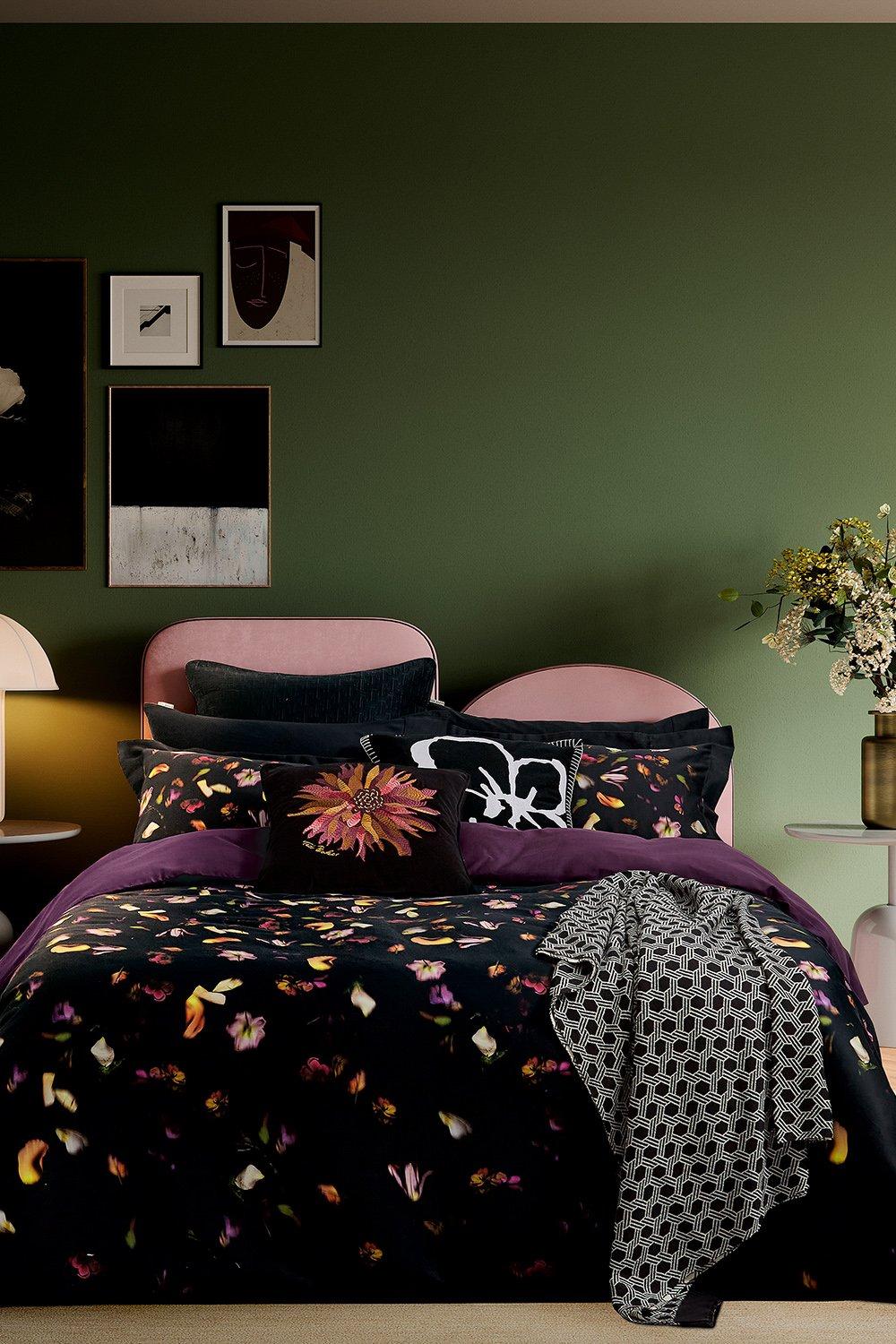 'Scattered Floral' Cotton Sateen Duvet Cover Set