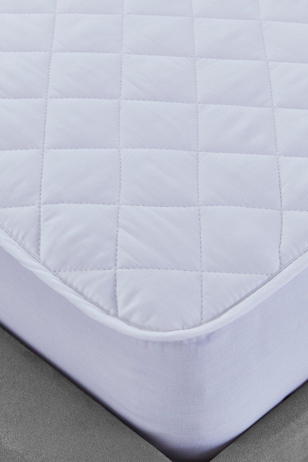 'Pure Cotton' Quilted Mattress Protector With Micro-Fresh