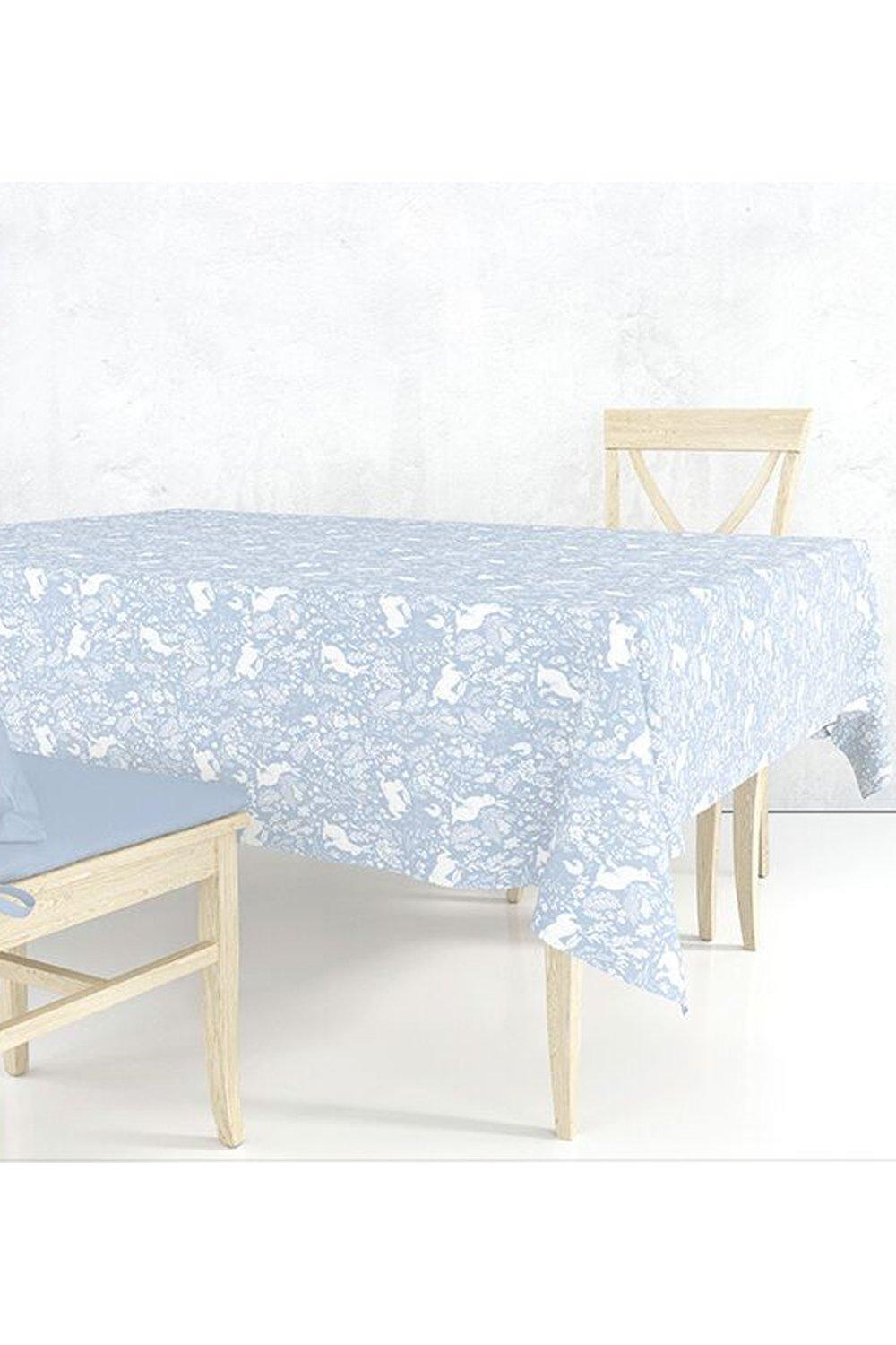 William Morris Forest Life Blue 132X178cm Acrylic Tablecloth
