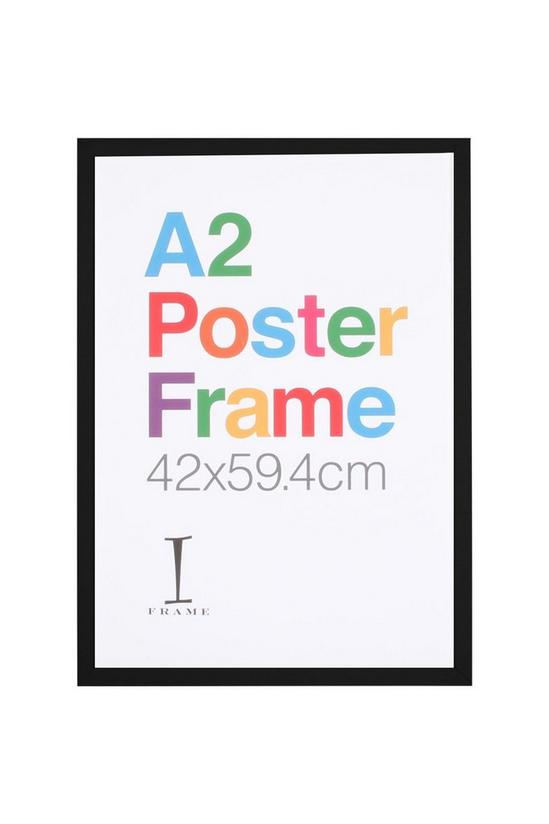 iFrame Wooden Black Poster Frame A2 1