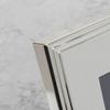 ELEGANCE Silver Plated Rib Edge Frame Gift Boxed 4'' x 6'' thumbnail 2