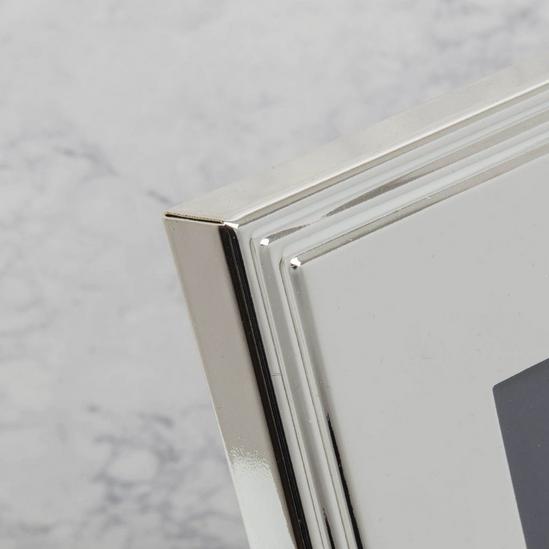 ELEGANCE Silver Plated Rib Edge Frame Gift Boxed 4'' x 6'' 2