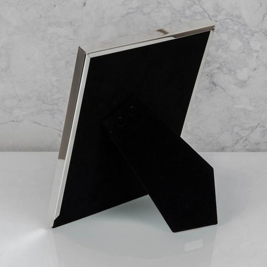 ELEGANCE Silver Plated Rib Edge Frame Gift Boxed 4'' x 6'' 3