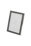ELEGANCE Nickel Plated Grey Faux Shagreen Frame 5'' x 7'' thumbnail 1