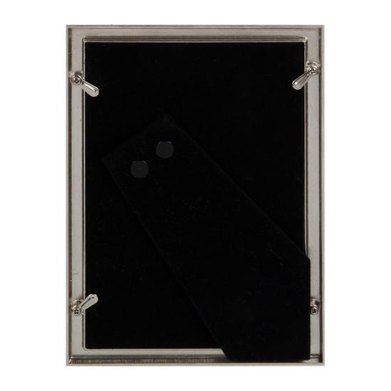 ELEGANCE Nickel Plated Grey Faux Shagreen Frame 5'' x 7'' 3
