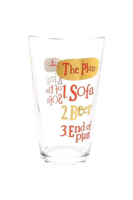 Brightside King of the Sofa Beer Glass 1