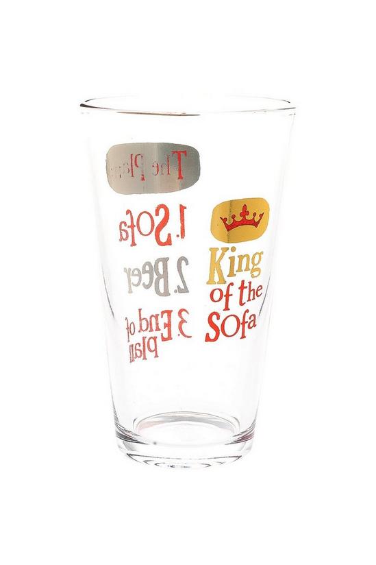 Brightside King of the Sofa Beer Glass 2