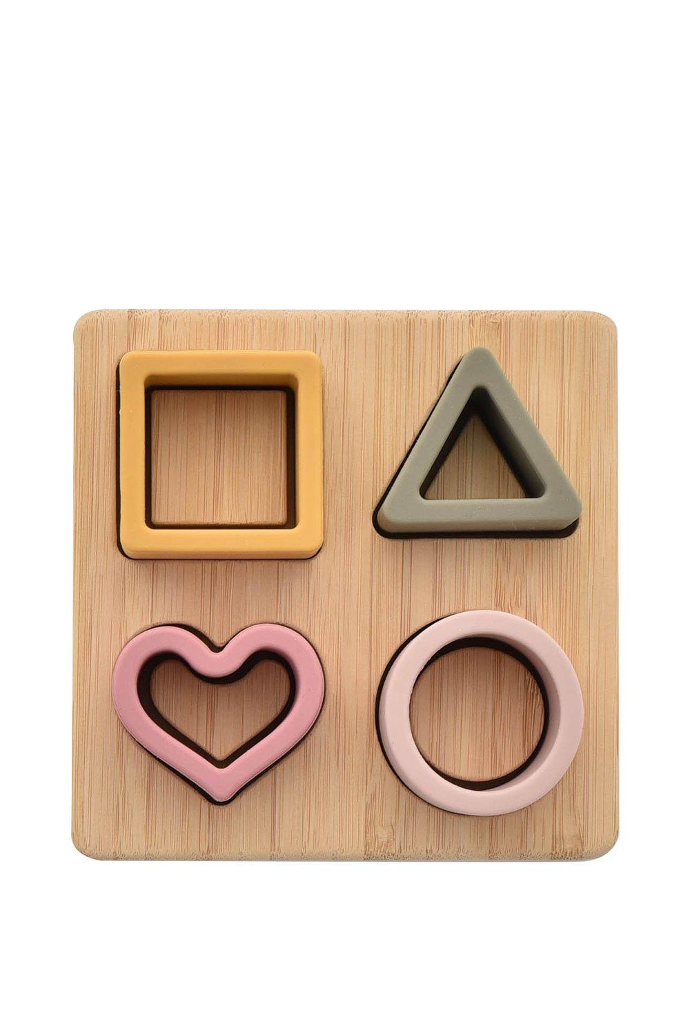Silicone & Bamboo Heart Puzzle