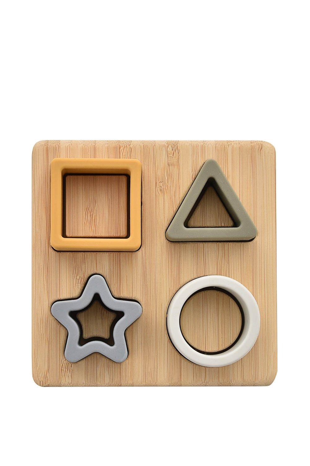 Silicone & Bamboo Star Puzzle