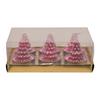 The Christmas Gift Co. Pink Christmas Tree Tealights Set of 6 thumbnail 3