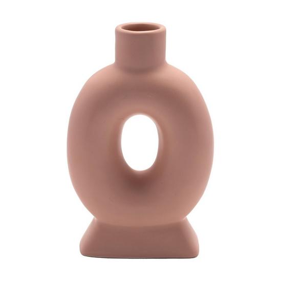 Hestia Dusky Pink Oval Style Vase 1