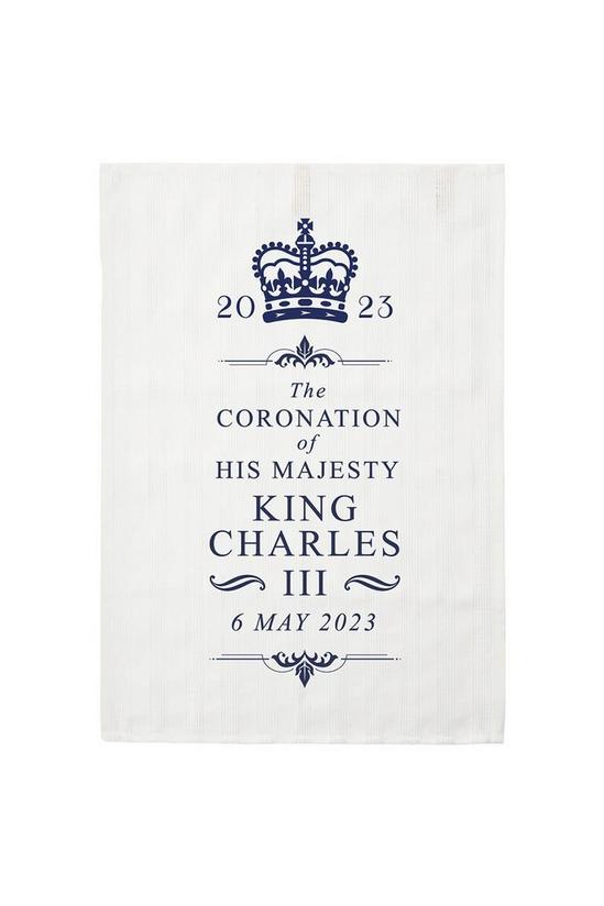 Now or Never Studios King Charles III Tea Towel Made In UK - Coronation 1