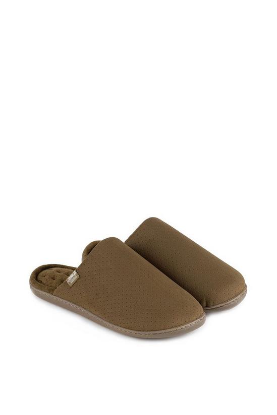 Isotoner Perforated Suedette Mule Slippers 2
