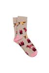 Totes Single Pack of Dog Print Un-treaded Novelty Ankle Socks thumbnail 1