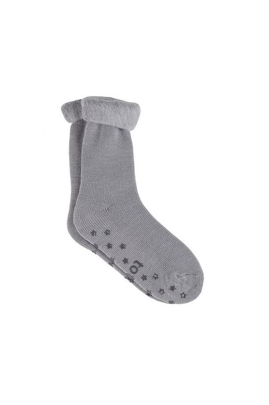 Totes Brushed Bed Sock with Tread 1